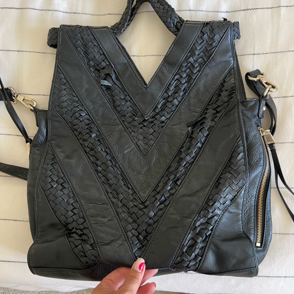 Chris Kon Woven Fold-over bag